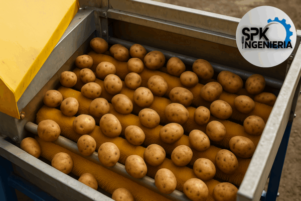 MAQUINA DE LIMPIEZA DE PAPA EN SECO